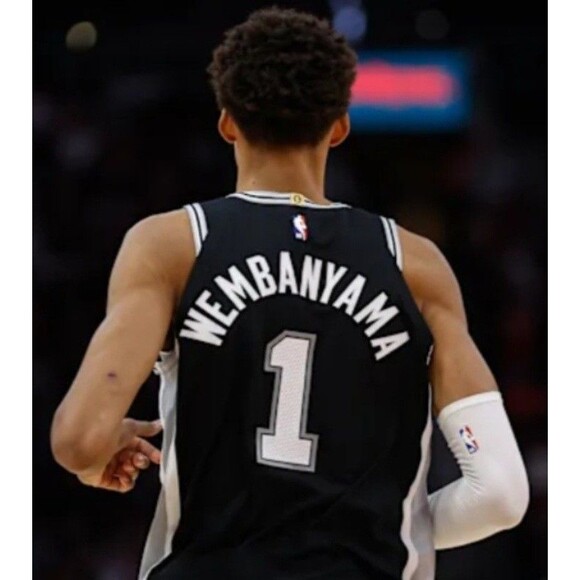 Victor Wembanyama (Nike)-(Spurs)-(Jersey)-(Black)-(New Condition)-(Size:XL)-$100 - Picture 6 of 10